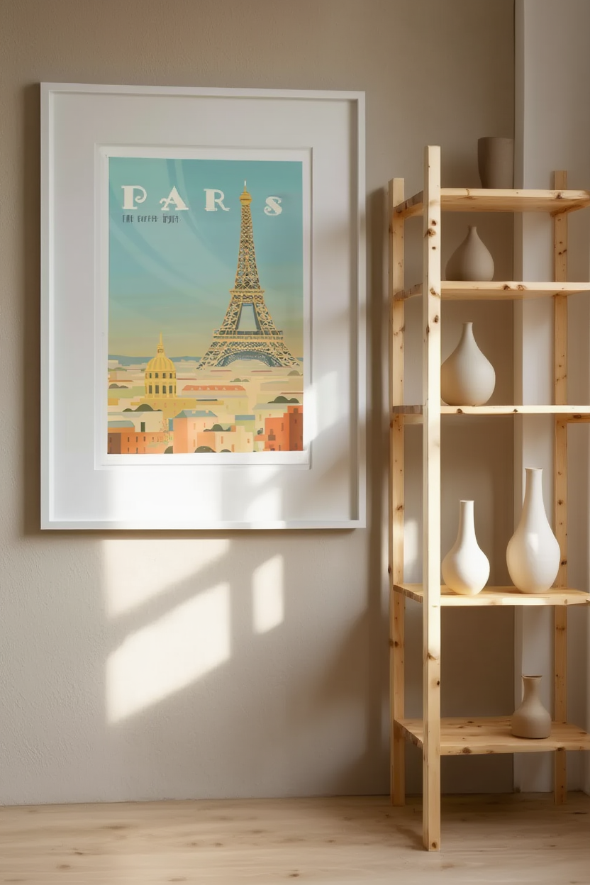 Vintage Paris Travel Poster