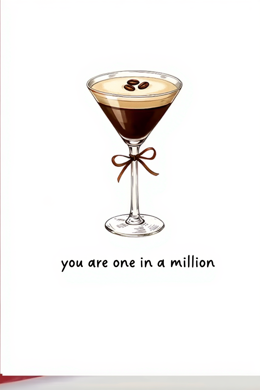 One in a Million — Cocktail Glass Wall Art Print