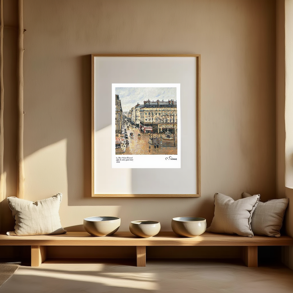 Camille Pissarro - Rue Saint-Honoré, dans l'après-midi. Effet de pluie