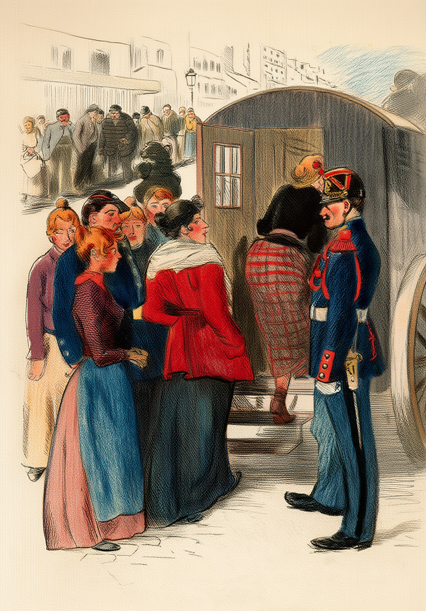 Théophile Alexandre Steinlen – La Rafle Poster – Vintage French Art Print