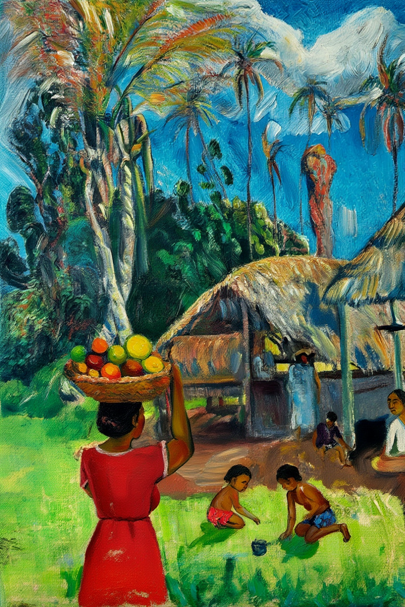 Gauguin Vibrant Island Life – 4 Prints Mix & Match