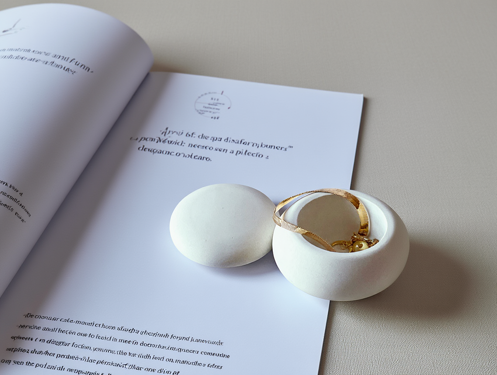 Minimalist Small Storage Box with Lid – White Cream  Home Decor