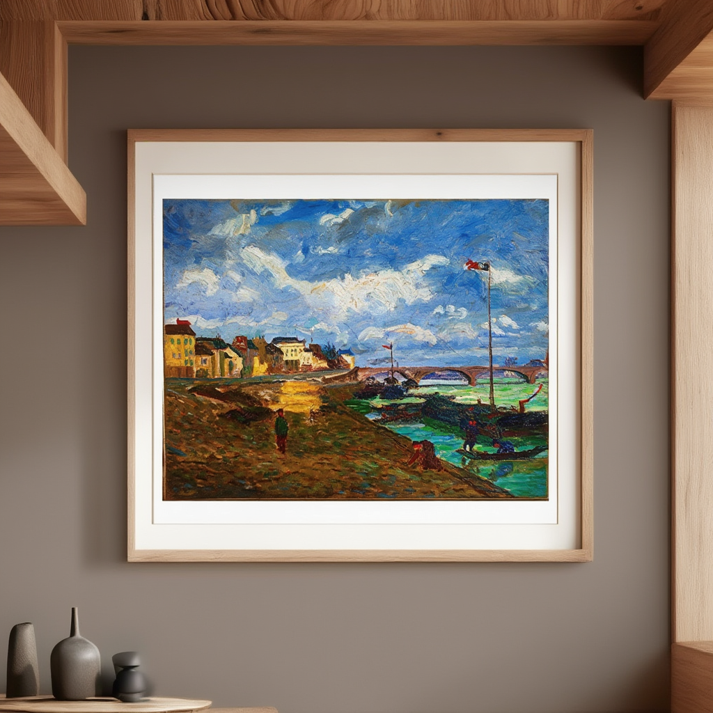 La Seine – Armand Guillaumin Poster | Impressionist River Landscape Art PrintArmand Guillaumin - La Seine