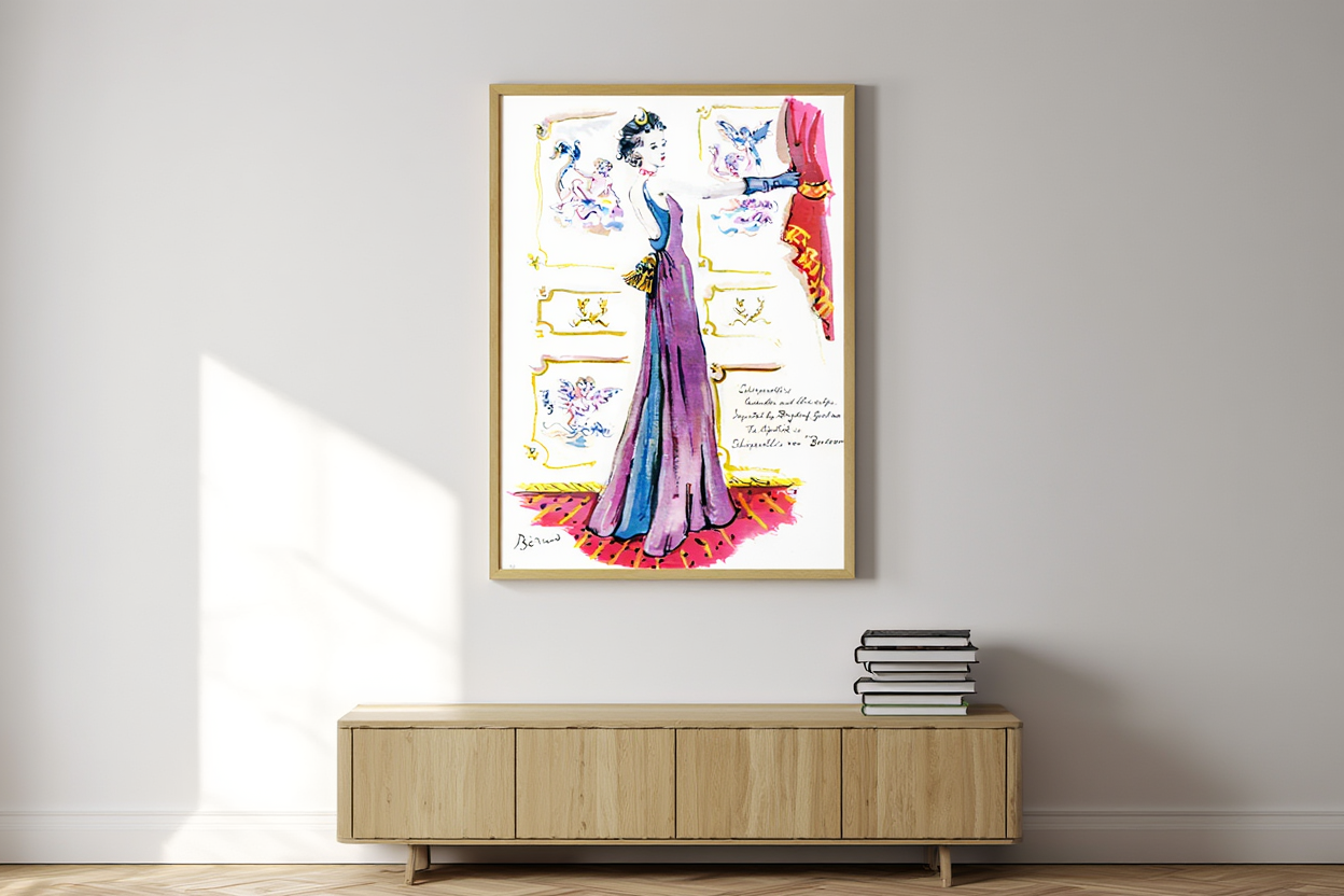 Schiaparelli Evening Gown Poster