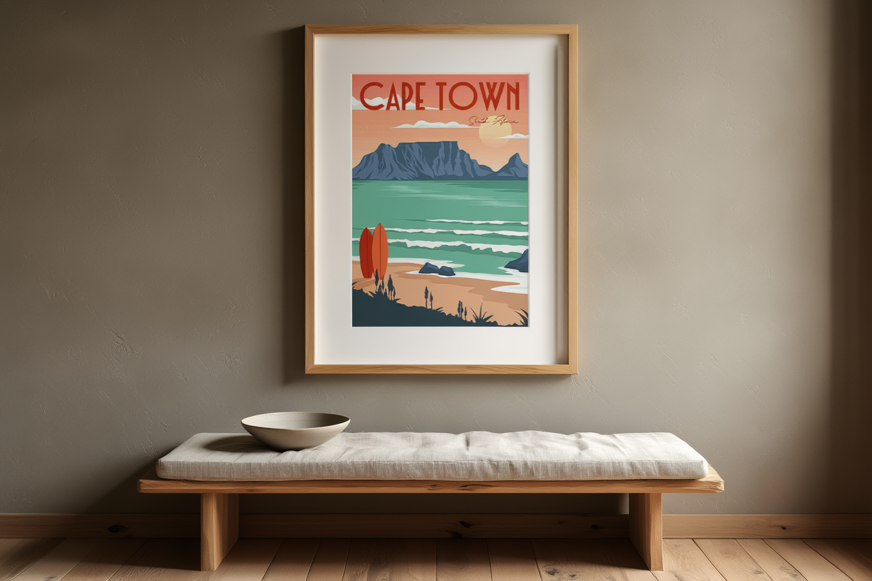 Cape Town Travel Poster