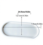 Minimalistisk Stor Oval Bakke – Hvid Cremefarvet Boligindretning | Hakyarts