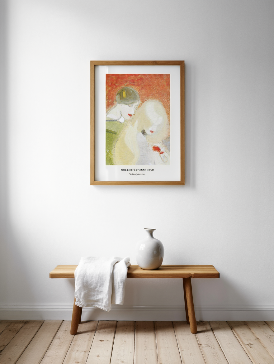 Helene Schjerfbeck - The Family Heirloom Poster
