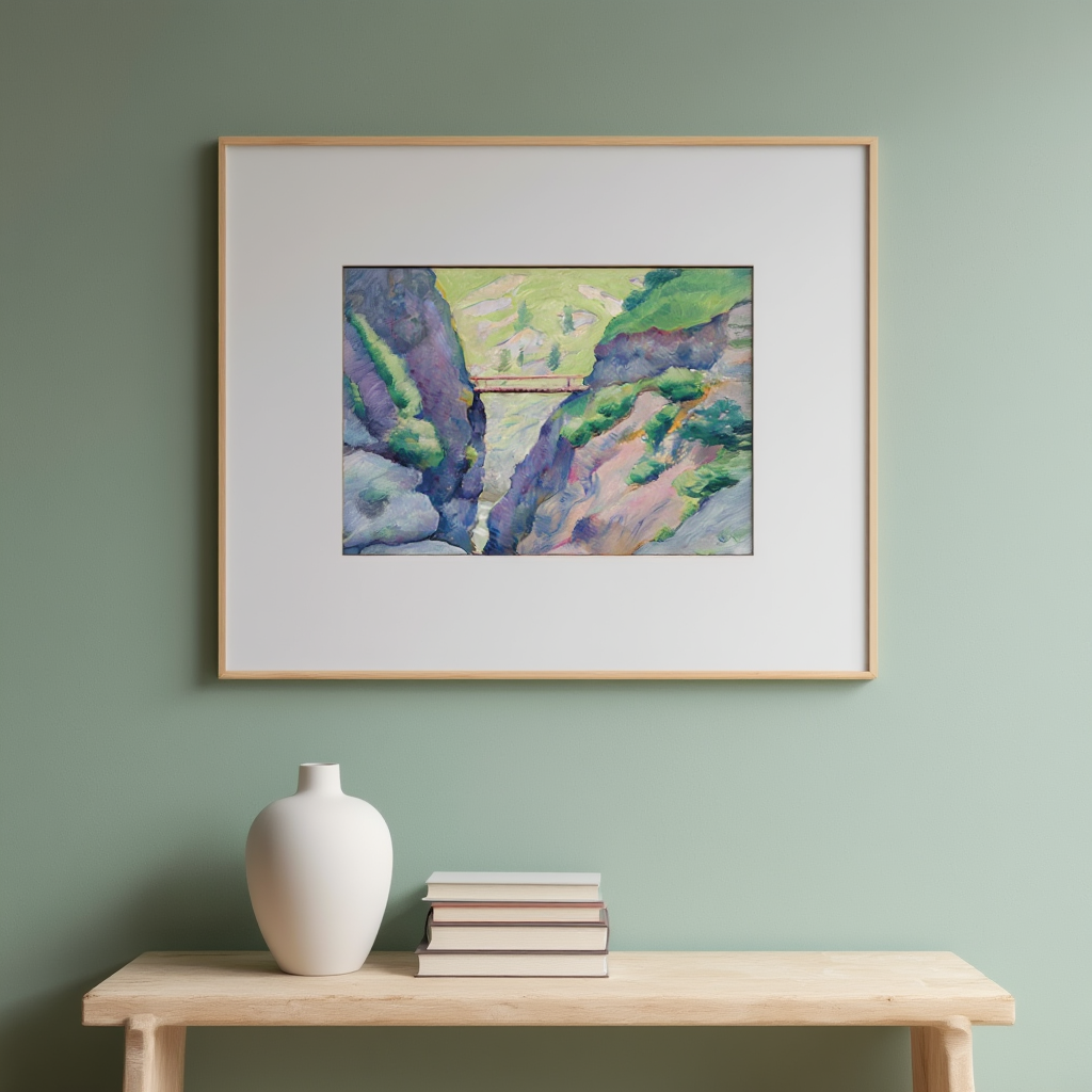 August Macke - Schlucht in Tegernsee