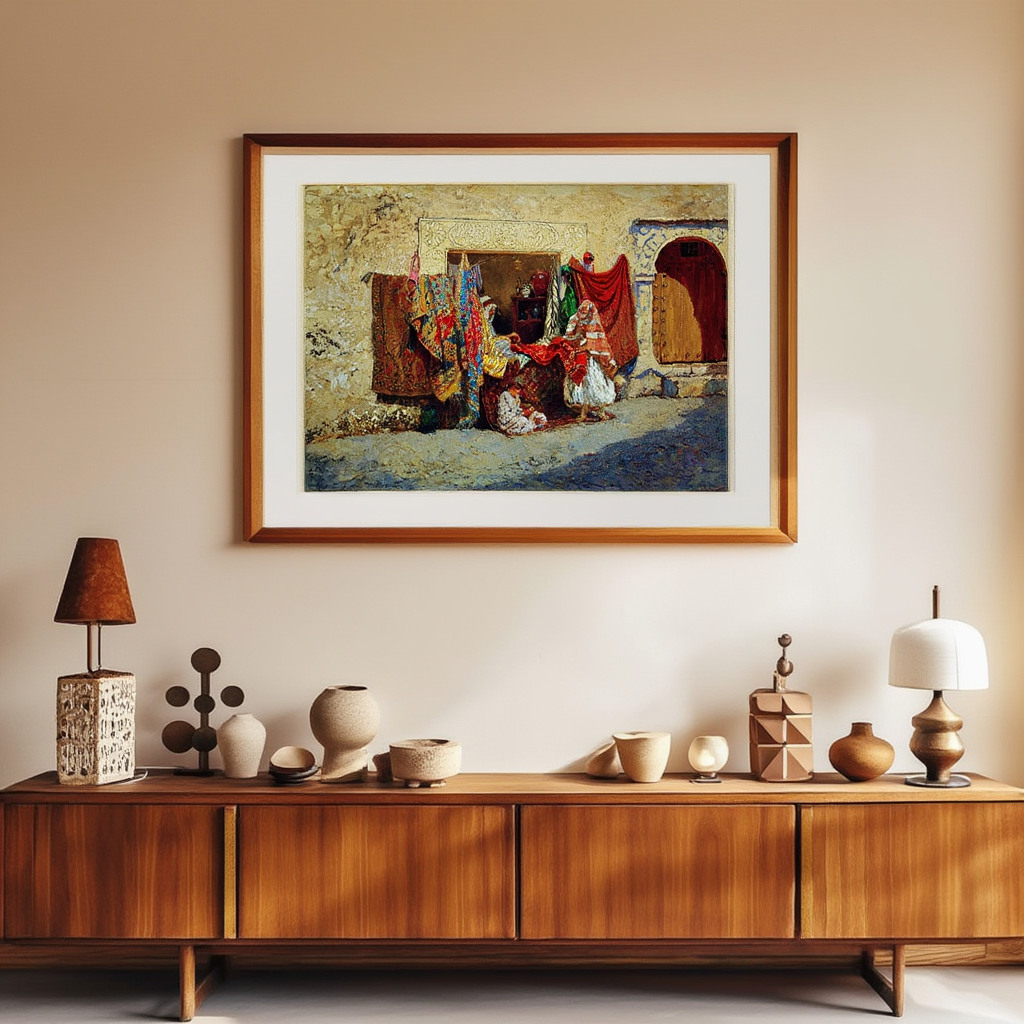 Oriental Shop – Addison Thomas Millar (1907) | Classic Figurative Art Print