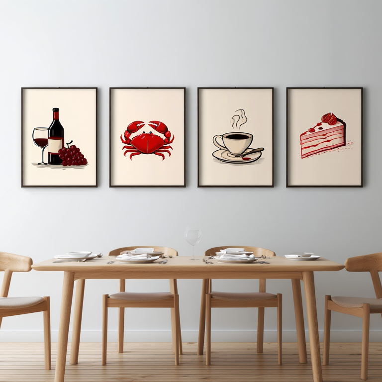 Blended Red Food Collection – Set of 4