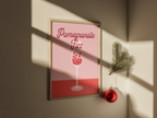 Pomegranate Fizz – Art Print - Hakyarts