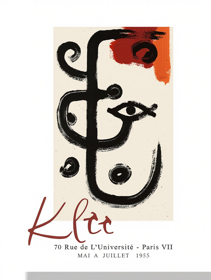 Paul Klee Modern Abstract Wall Art – Minimalist Colorful Canvas Prints, Mix & Match 9 Designs, Home & Bedroom Decor