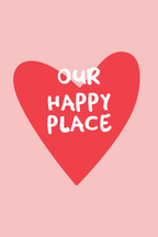 Set of 2 Minimalist Home & Comfort Wall Art Prints – Sleepy & Our Happy Place Gallery Set