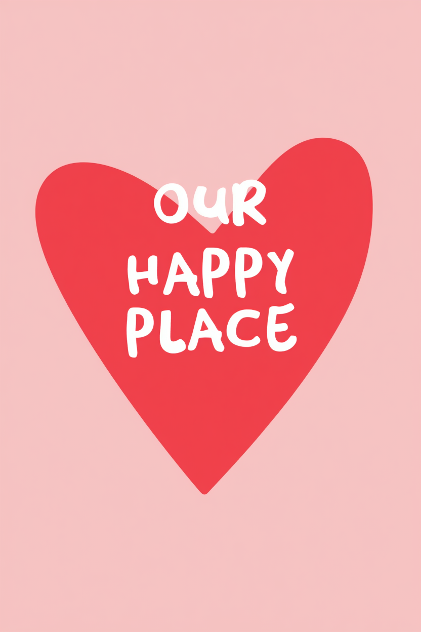 Set of 2 Minimalist Home & Comfort Wall Art Prints – Sleepy & Our Happy Place Gallery Set