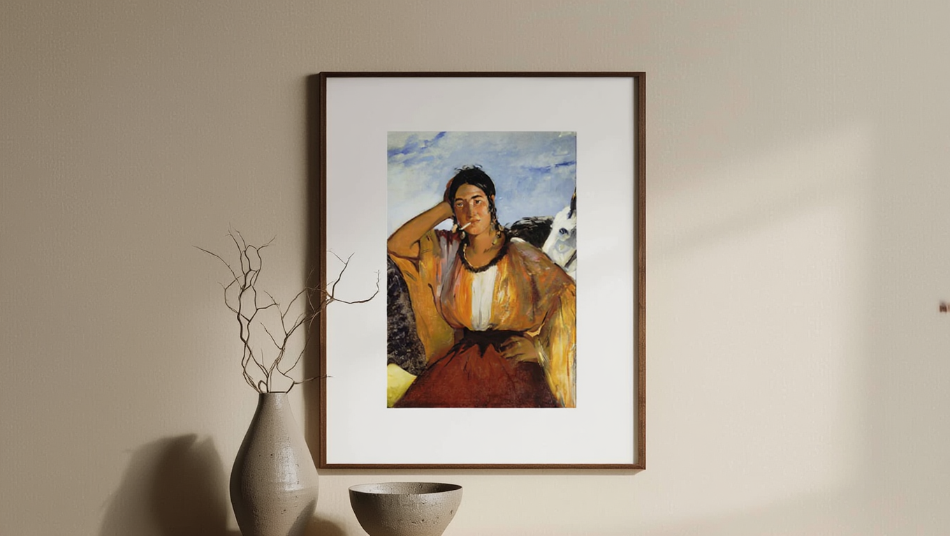 Édouard Manet – Gypsy with a Cigarette – Iconic Realist Art Print