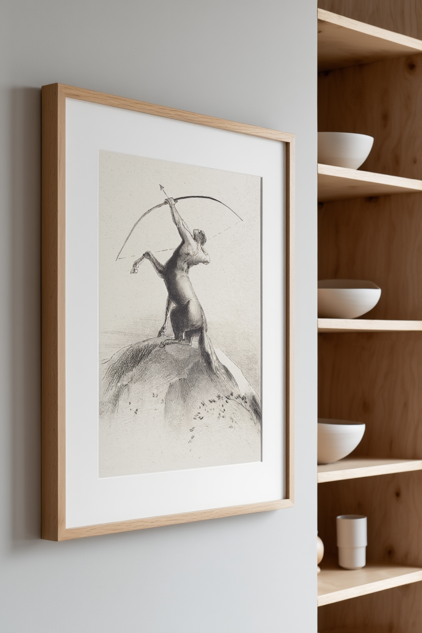 Odilon Redon - Centaur Visant les Nues