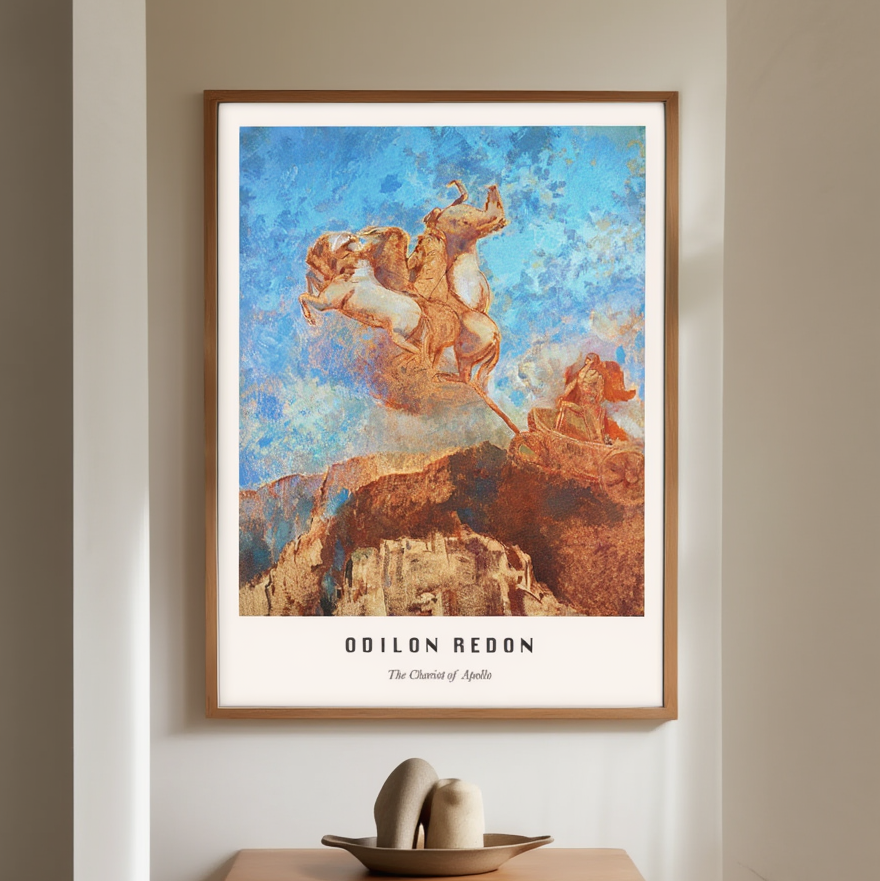 Odilon Redon – The Chariot of Apollo Vintage Art Poster