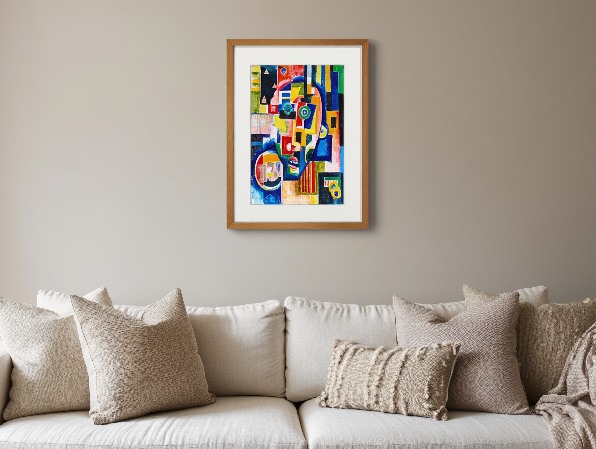 Amadeo de Souza-Cardoso - Promontory Head Indigo Seas of Ossian Rose Orange