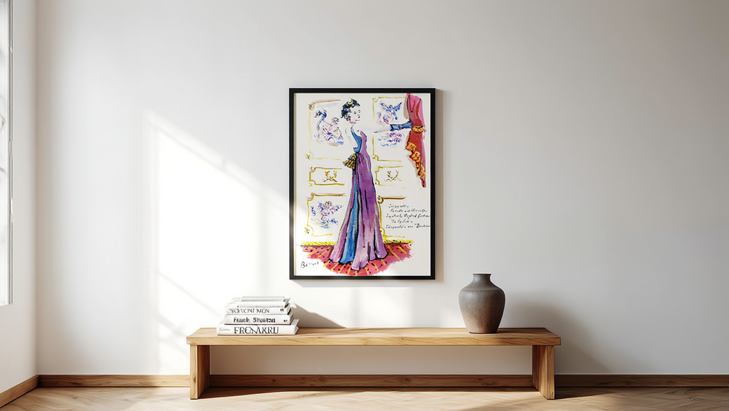 Affiche de la robe de soirée Schiaparelli