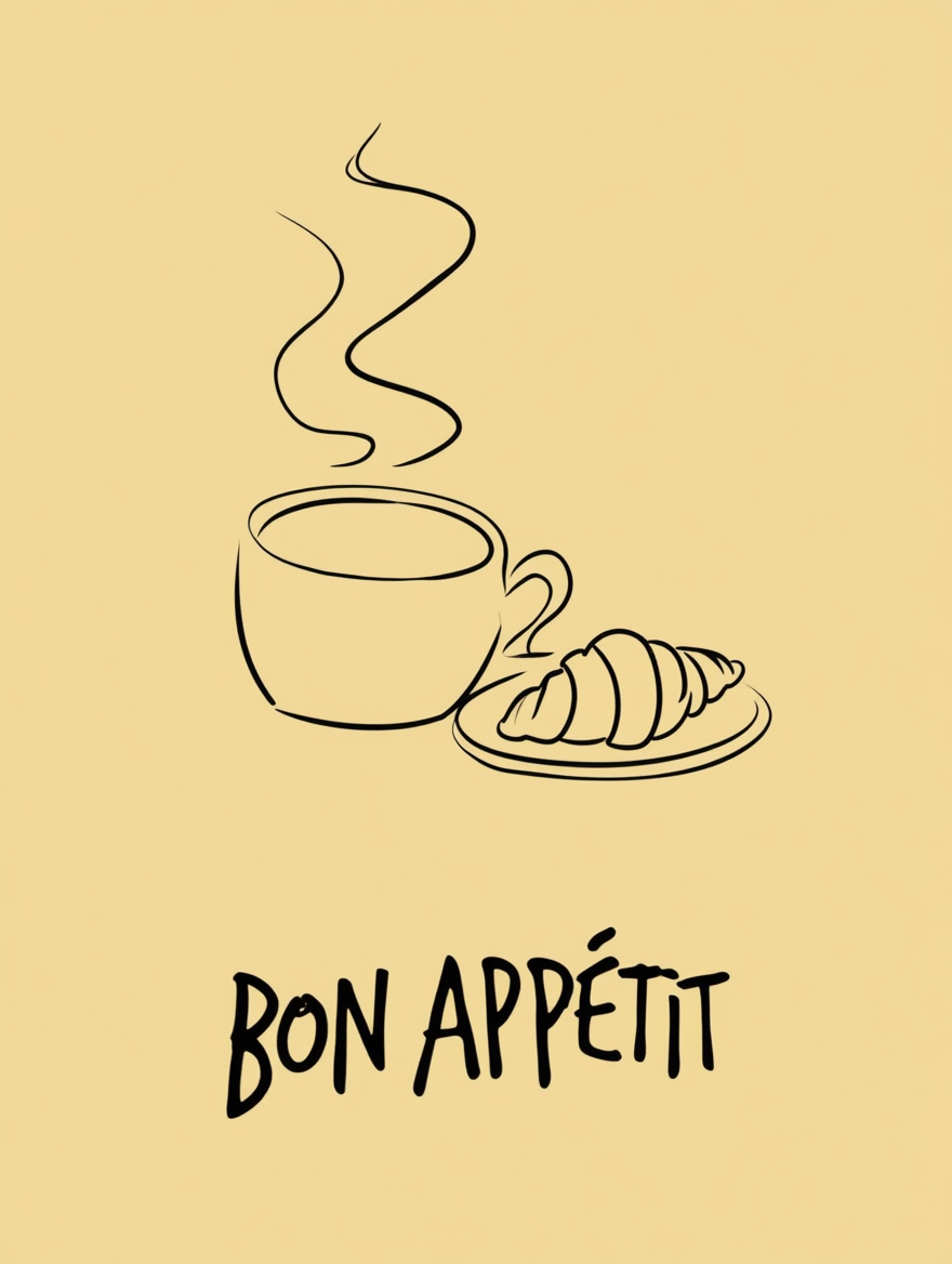 Sunlit Coffee Table – Minimalist Daily Life Art Print