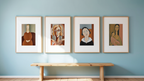 Modigliani Poised Portrait – Artistic Wall Prints - Hakyarts