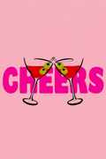Cheers – Wine Glass Single Print