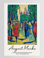 Bright & Bold August Macke Prints – 4 Modern Artworks for Living Room or Bedroom - Hakyarts