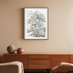 A Stand of Birch Trees by Johann Caspar Huber – Vintage Woodland Landscape Art Print