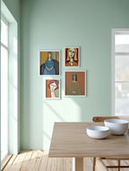 Modigliani Silhouettes – Expressionist Portrait Print - Hakyarts