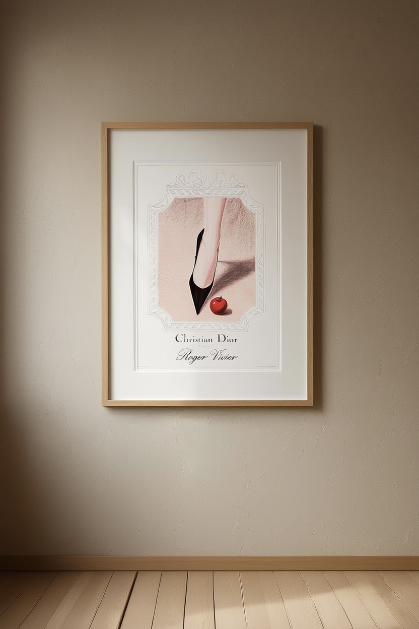 Vintage Christian Dior Poster – Iconic Fashion Illustration