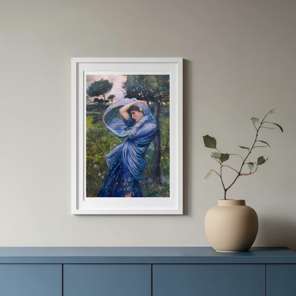 Boreas by John William Waterhouse (1903) – Pre-Raphaelite Masterpiece