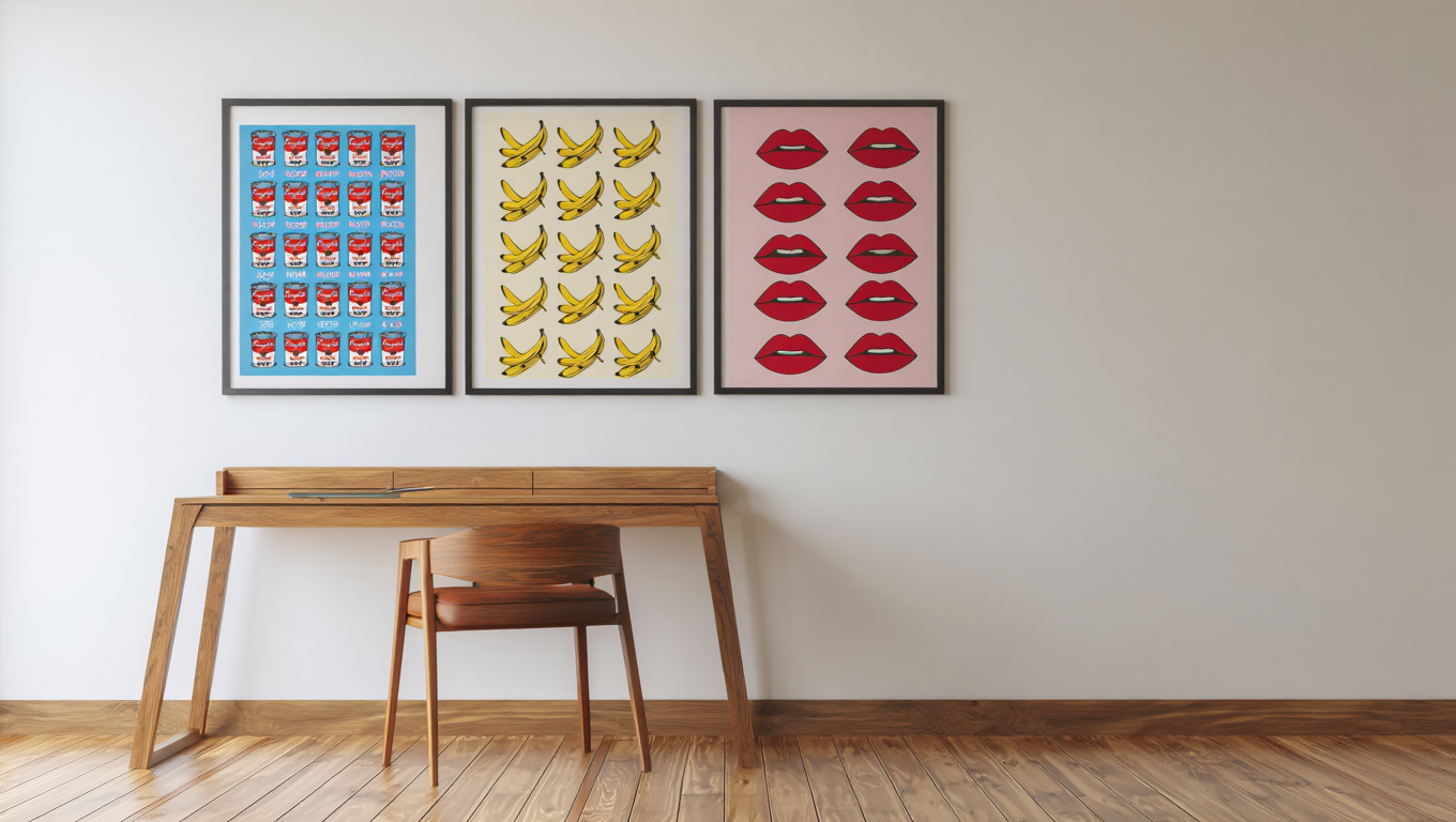 Pop Art Warhol – Bedroom Set of 3 Prints