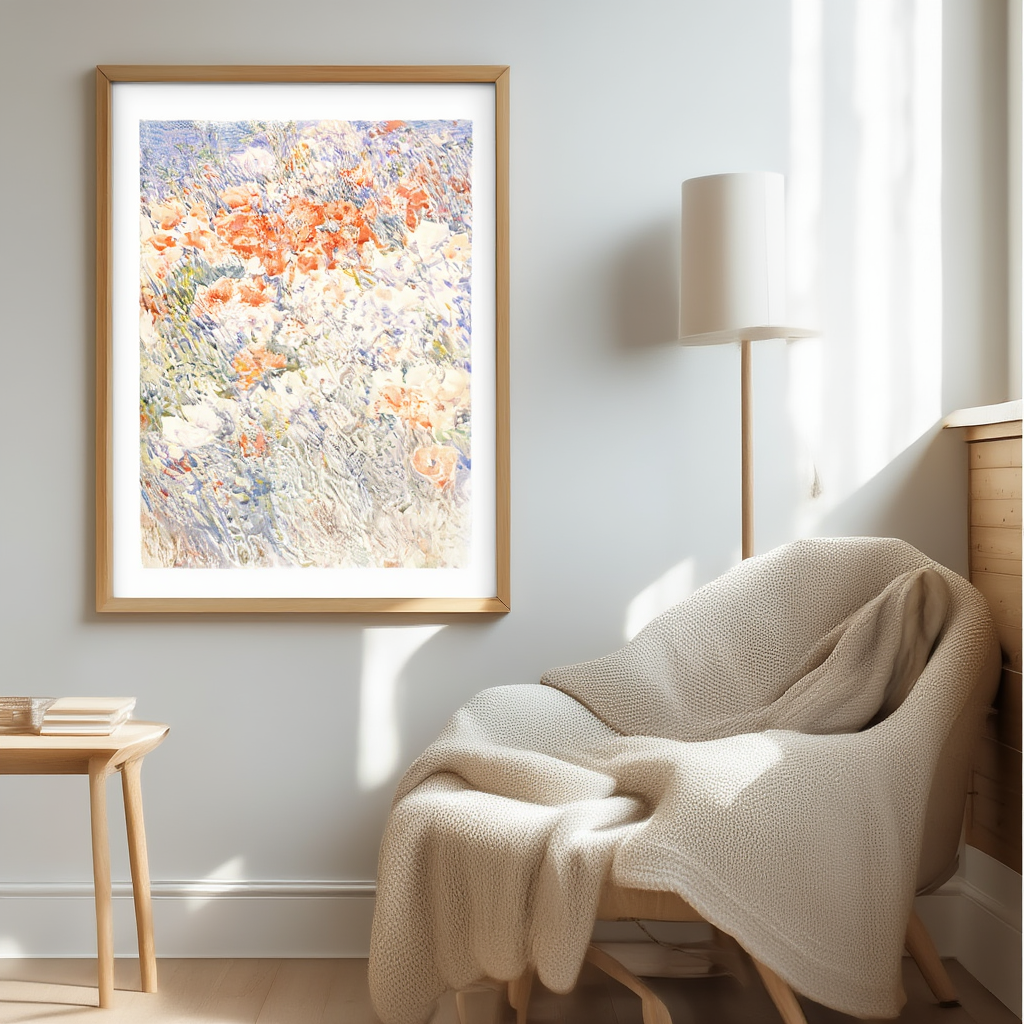 Le Jardin de l'Île – Impression d'art floral vintage