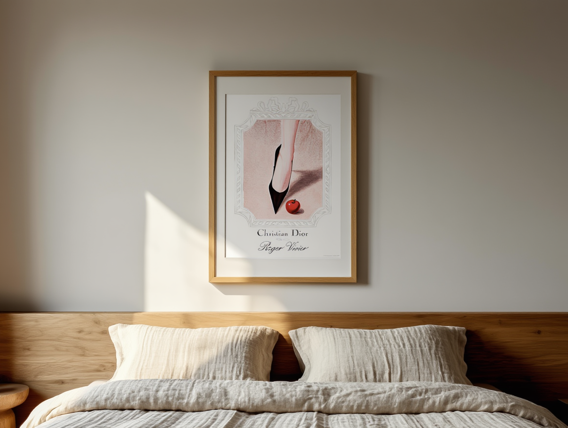 Vintage Christian Dior Poster – Iconic Fashion Illustration