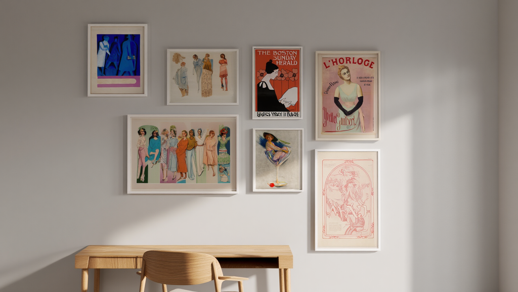 Elegant Nostalgia – 6-Piece Vintage Wall Art Set