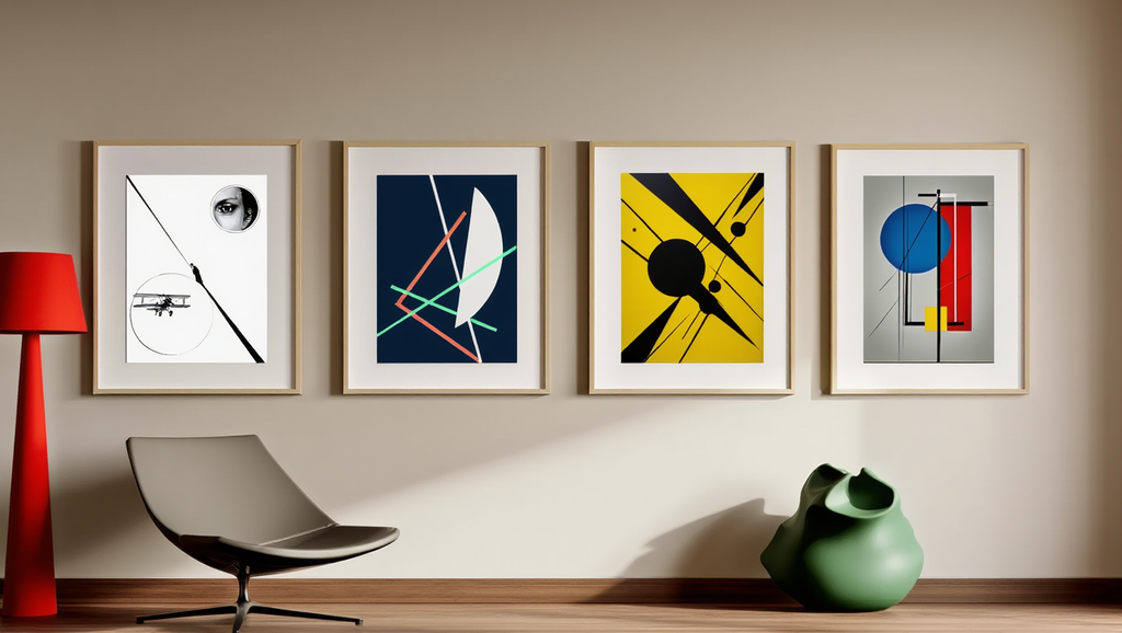 László Moholy-Nagy – 4 Prints | Modernist Bauhaus Art Collection