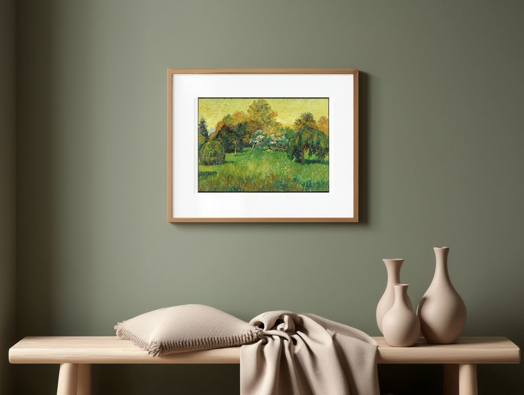 Vincent Van Gogh – The Poet’s Garden -  Post-Impressionist Art Print