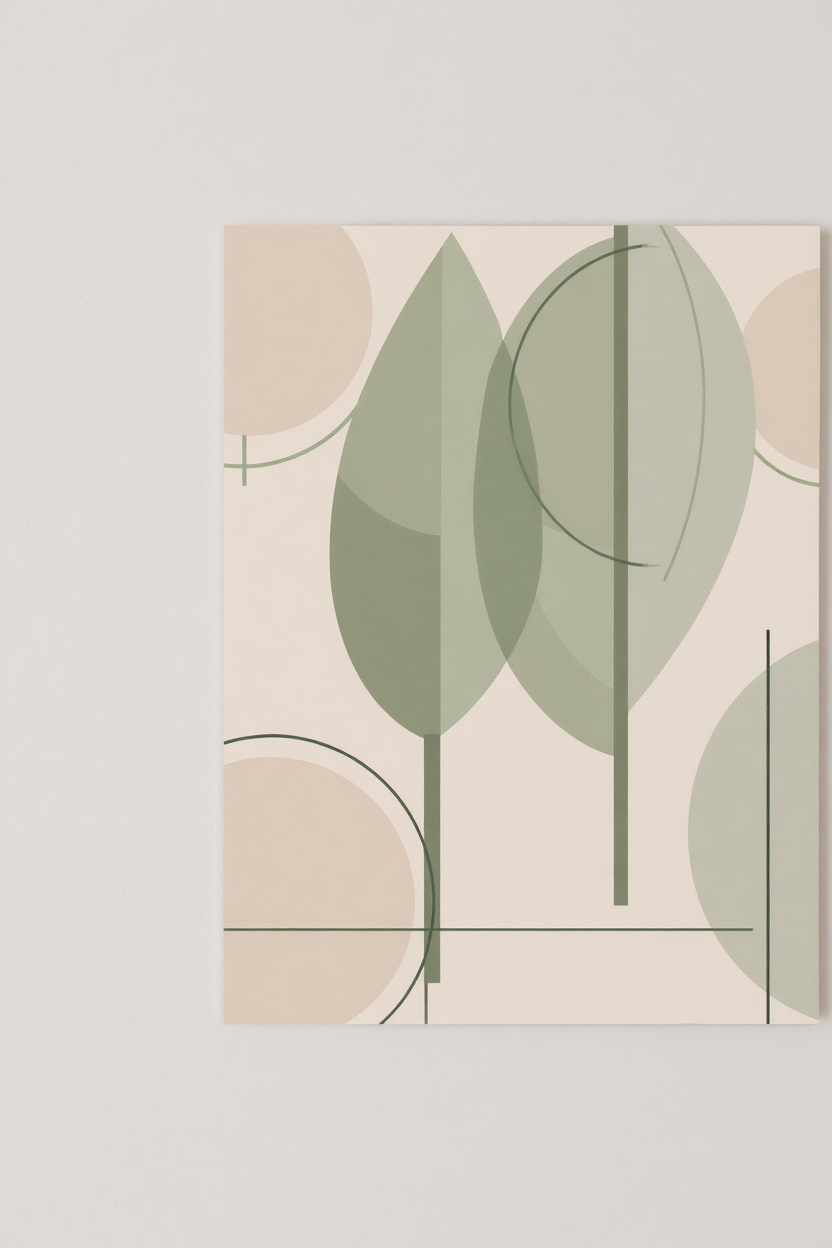 5 Geometric Earth Tone Women Line Art Prints – Abstract Modern Wall Art Collection for Living Room, Bedroom & Studio Decor