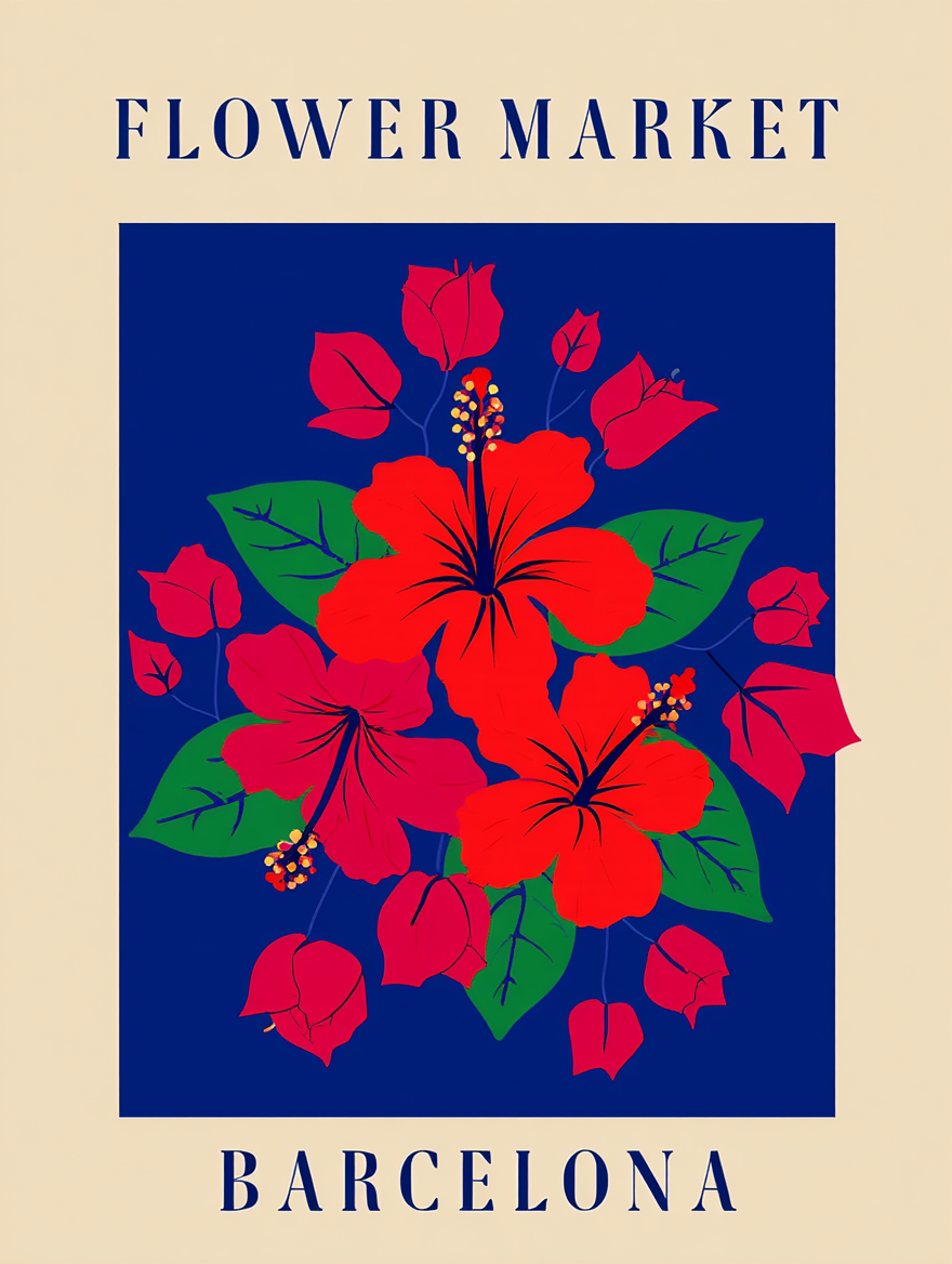 Flower Market Cities – 4 Prints