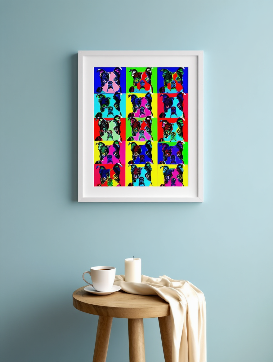 Andy Warhol Style - Dog Art Poster