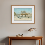 Notre Dame Seen from the Quai de la Tournelle by Jean-François Raffaëlli – Impressionist Paris Art Print
