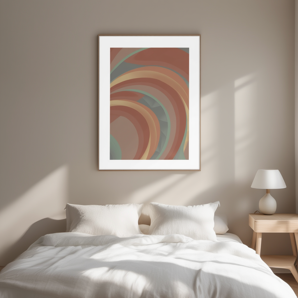 Prism Harmony – Colorful Geometric Art Print - Hakyarts