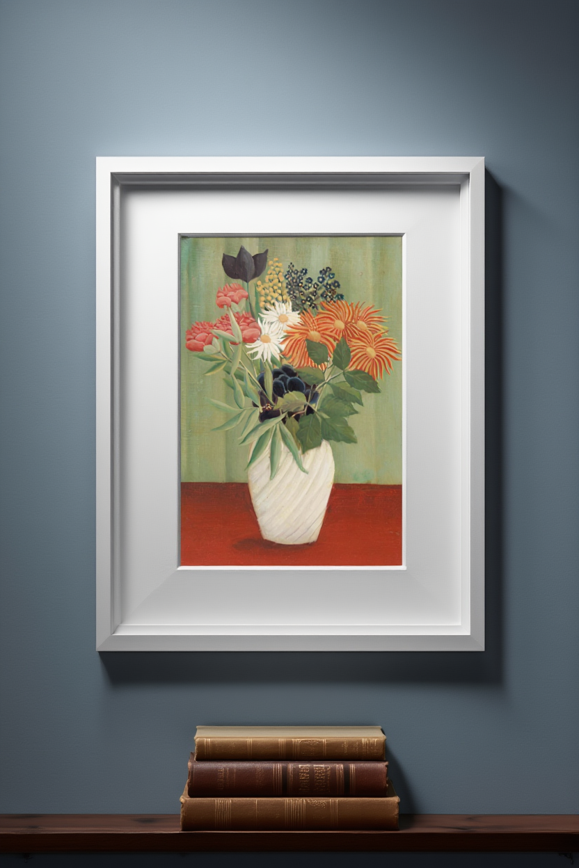 Henri Rousseau - Bouquet de Fleurs aux Reines-Marguerites et aux Tokyos