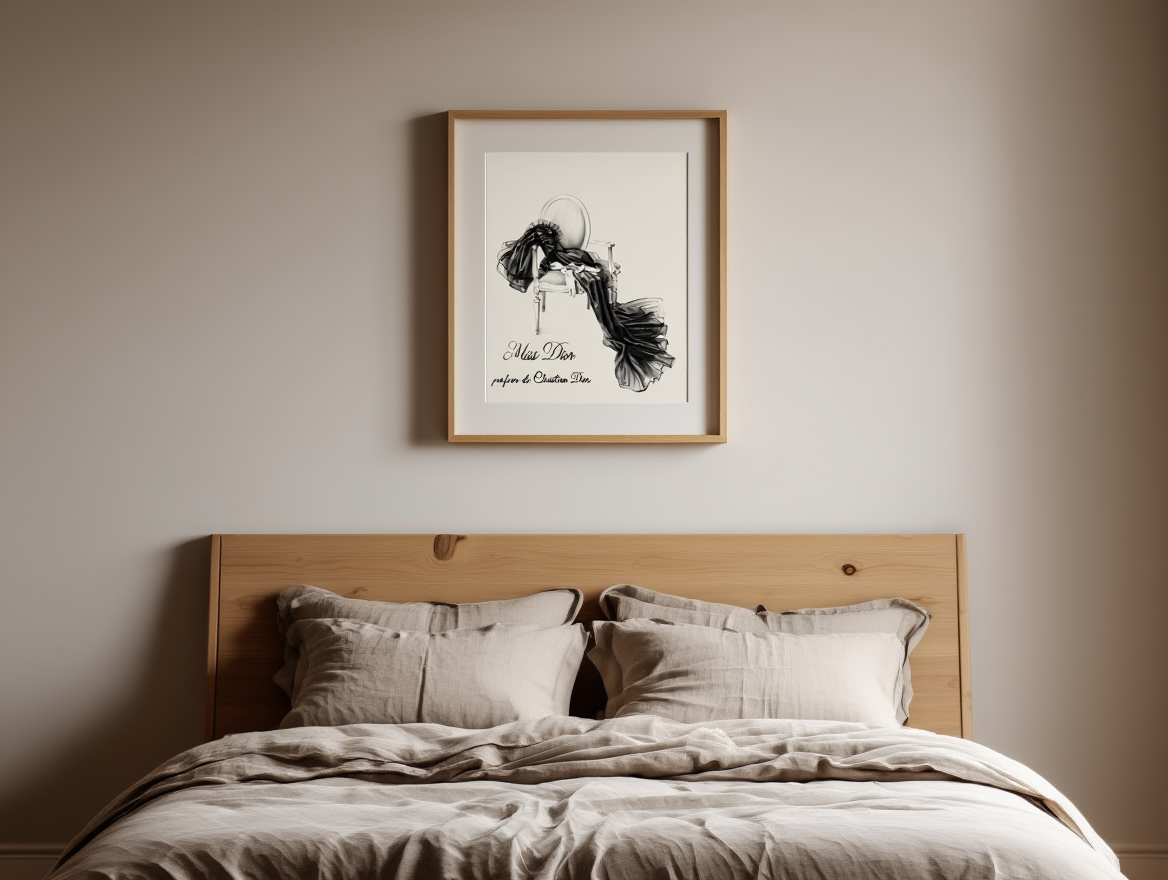 Vintage 'Miss Dior ' Illustration Poster II