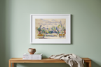 The Terrace at the Garden at Les Lauves – Paul Cézanne Poster | Post-Impressionist Landscape Art Print