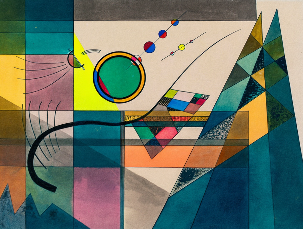 Green (1924) by Wassily Kandinsky – Abstract Modern Art Print