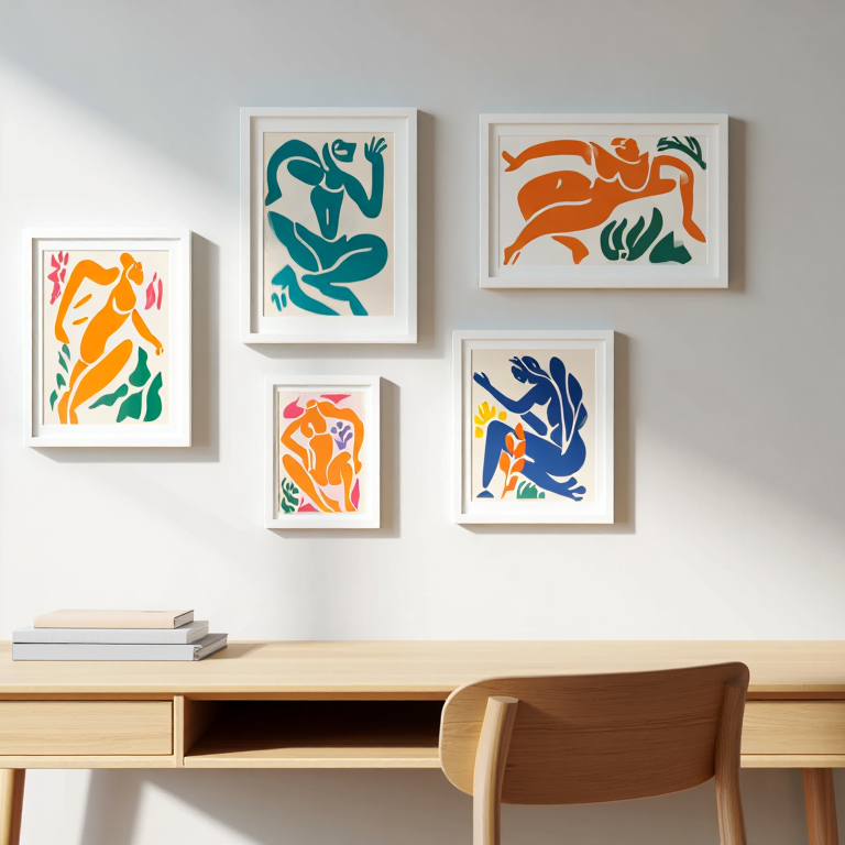 Matisse Figurative – Set of 5 Abstract Prints