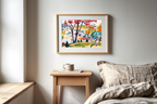 Landscape Bridge, Huntingdon Valley by Henry Lyman Sayën – Landscape Art Print