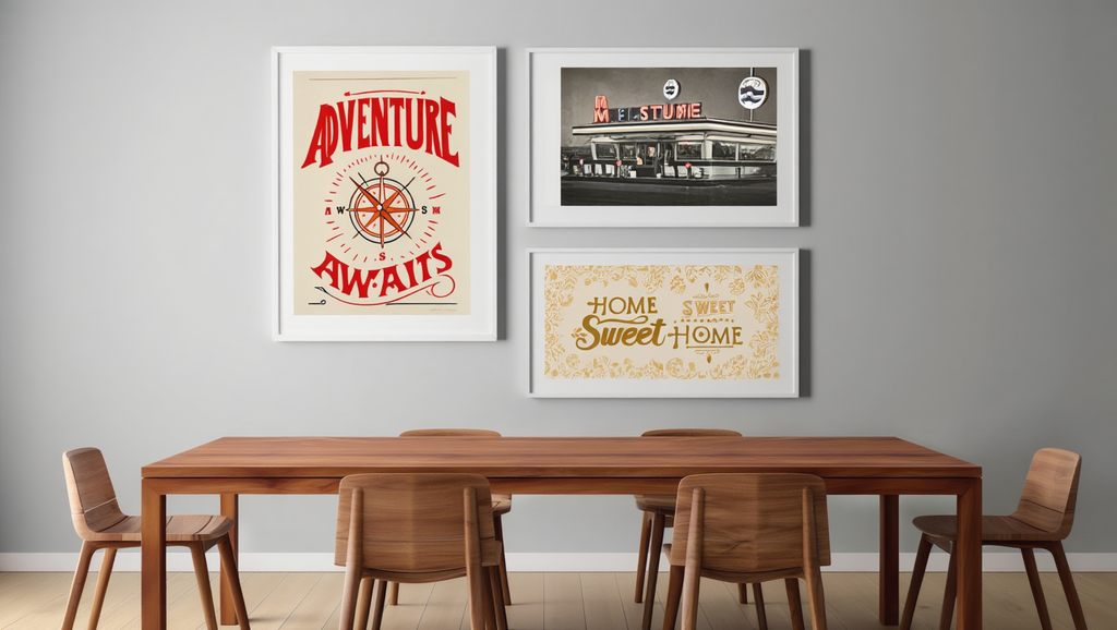 Retro Charm – 3-Piece Vintage Wall Art Set