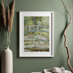The Water Lily Pond – Claude Monet Poster | Impressionist Garden Art Print - Hakyarts